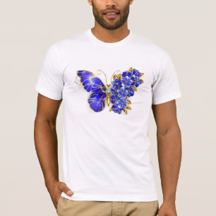 Camiseta Mariposa Flor Zafiro