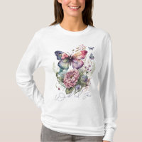 Mariposa Floral Acuarela Salvaje Y Libre