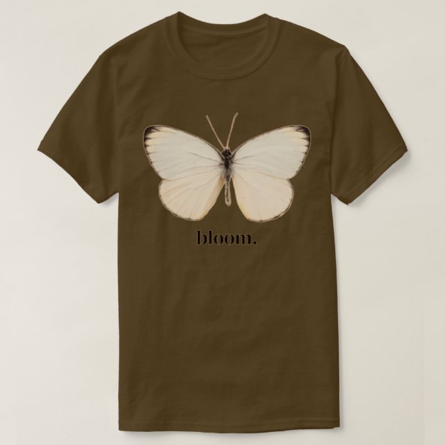 Camiseta mariposa floreciente 4 (Diseño del anverso)