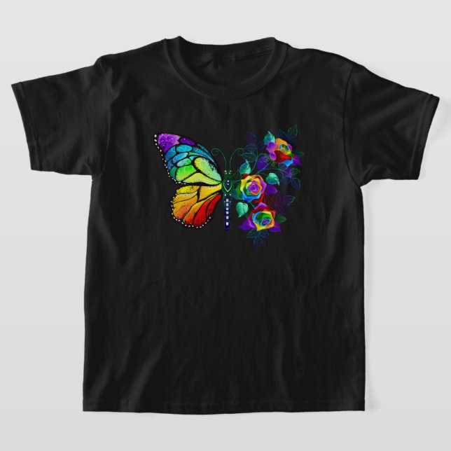 Camiseta Mariposa florida arcoiris (Distribución)