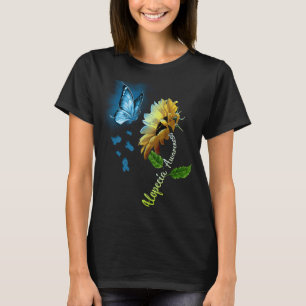 Camiseta Mariposa Girasol Alopecia Conciencia