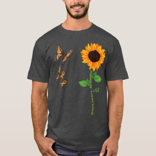 Camiseta Mariposa girasol Cerebro Cáncer de Cerebro Químico