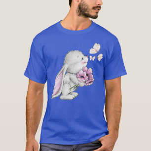 Camiseta Mariposa gráfica de conejo Ester, flores