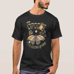 Camiseta Mariposa Groovy Retro Madre Del Segundo Grader 2n