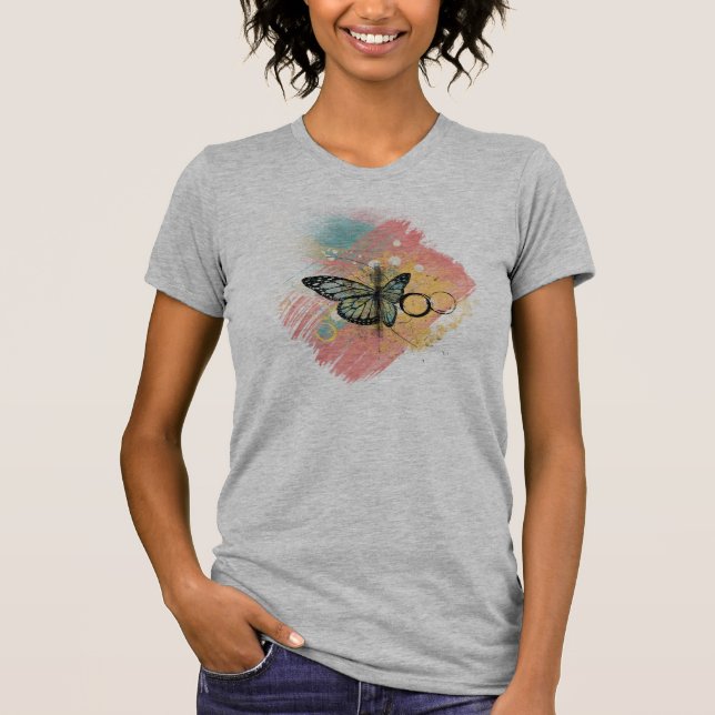Camiseta Mariposa Grunge (Anverso)
