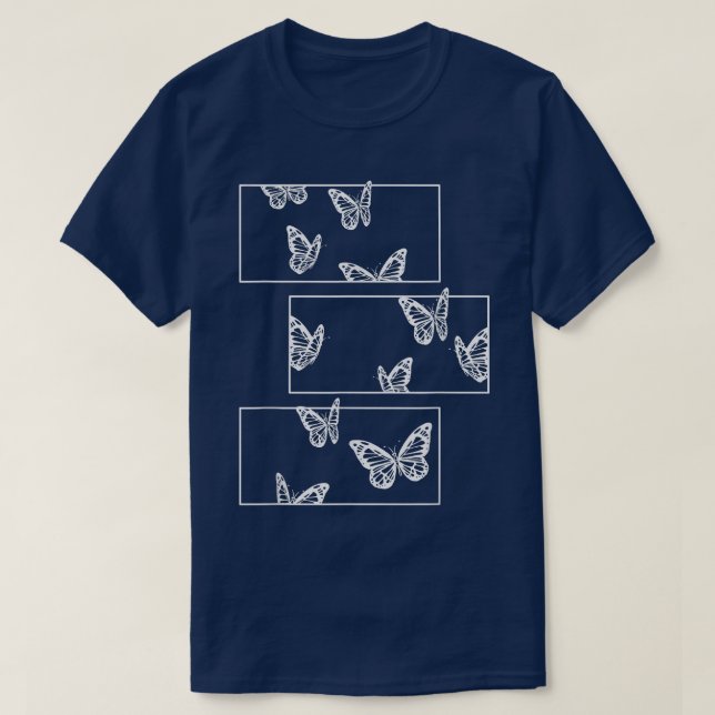 Camiseta Mariposa Grunge Fairycore Gótico estético (Diseño del anverso)