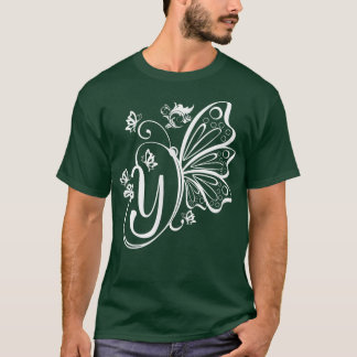 Camiseta Mariposa Grunge Fairycore Letra estética y mono