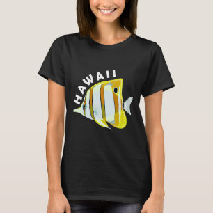 Camiseta Mariposa hawaiana Fish Tropical Coral Marine Anima