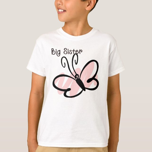 Camiseta Mariposa - hermana grande (Anverso)