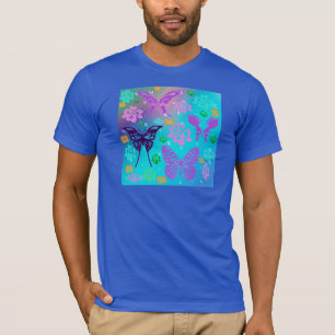 Camiseta Mariposa Hermosa Aloha Hawái Blossom Boda