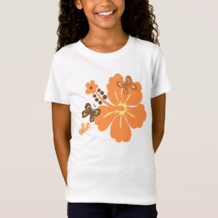 Camiseta Mariposa Honolua e Hibiscus hawaiano