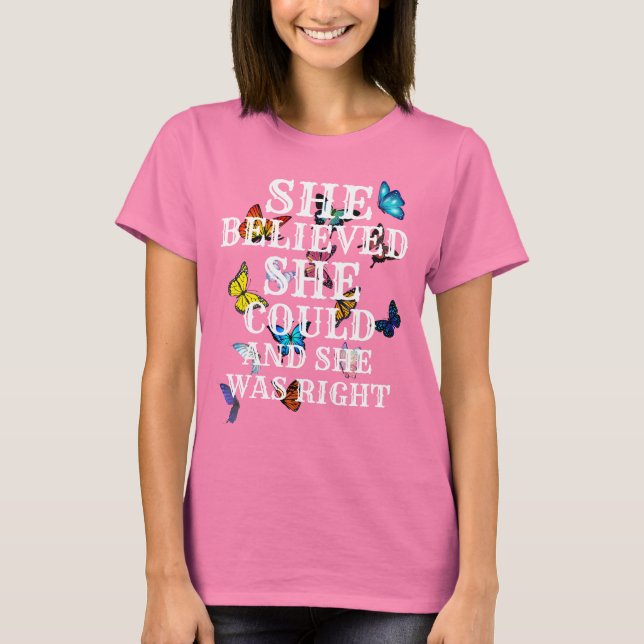 Camiseta Mariposa inspiradora (Anverso)