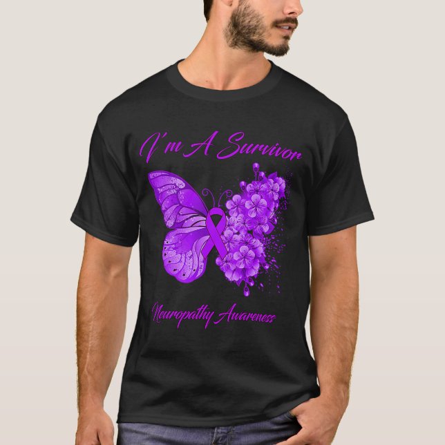 Camiseta Mariposa Iu2019m A Sobreviviente Neuropatía Concie (Anverso)