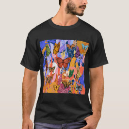 Camiseta Mariposa Jardín T-Shirt