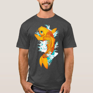 Camiseta Mariposa Koi Naranja Tattoo Fish 12