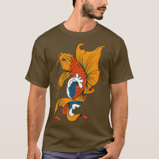 Camiseta Mariposa Koi Naranja Tattoo Fish 2