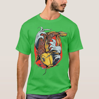 Camiseta Mariposa Koi Naranja Tattoo Fish 4