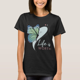 Camiseta Mariposa "La Vida Vale La Pena"