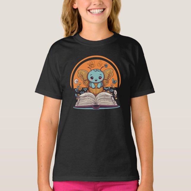 Camiseta Mariposa, lectura (Anverso)