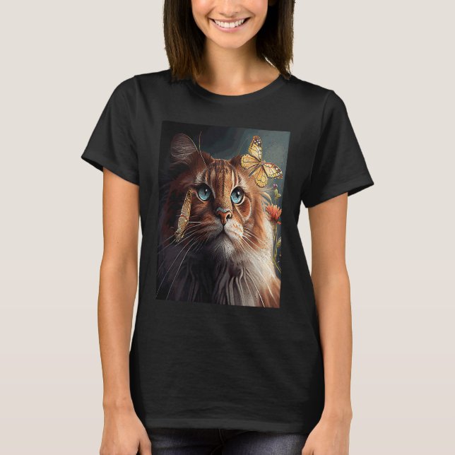 Camiseta Mariposa León Gato (Anverso)
