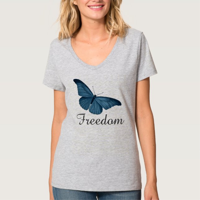 Camiseta Mariposa Libertad T-Shirt (Anverso)