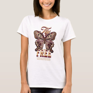 Camiseta Mariposa libre de vuelos
