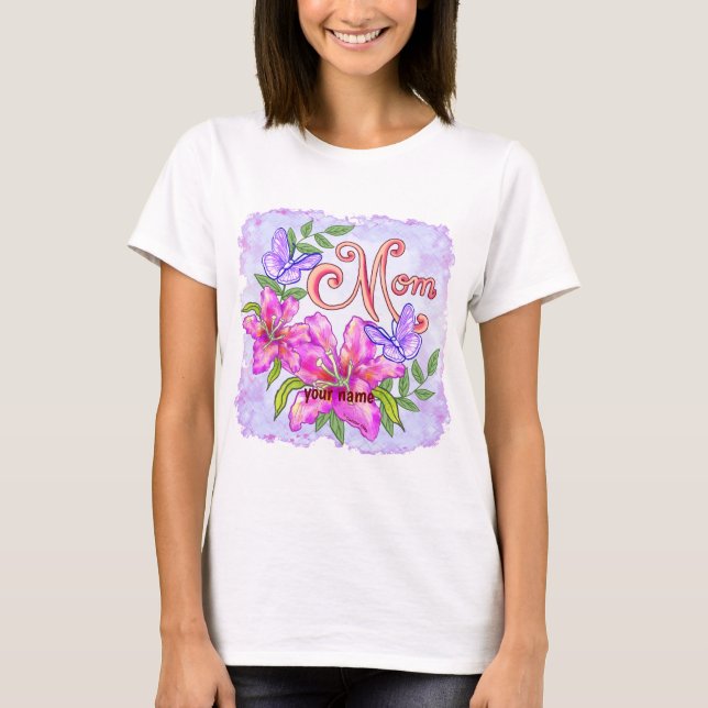 Camiseta Mariposa Lily Mom (Anverso)
