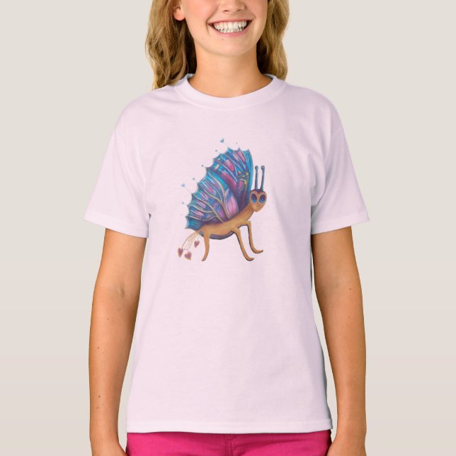 Camiseta mariposa linda (Anverso)