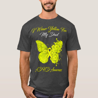 Camiseta Mariposa: Llevo Amarillo Para Mi Papá, Conciencia