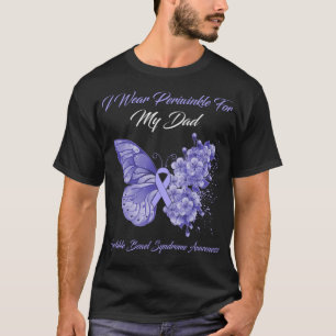 Camiseta Mariposa: Llevo Perwinkle Para Mi Papá Irritable B