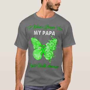 Camiseta Mariposa Llevo Verde Por Mi Papá Salud Mental A