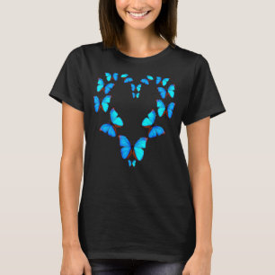 Camiseta Mariposa Majestuosa Mariposas azules Morfo 1