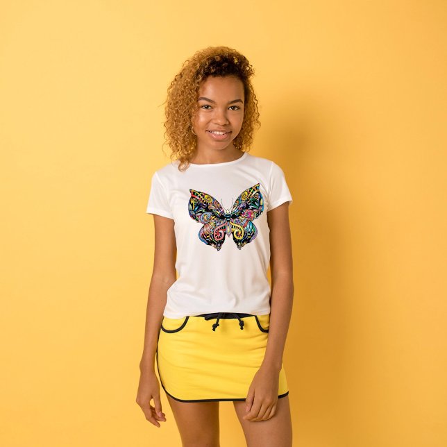 Camiseta Mariposa Mandala (Subido por el creador)