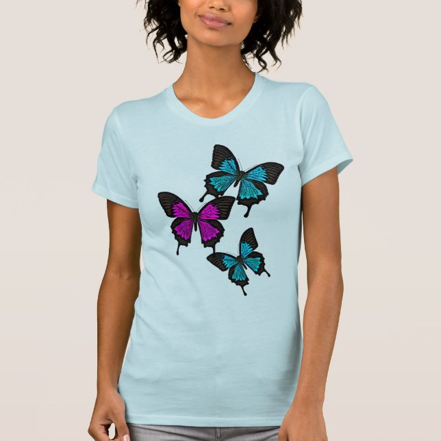 Camiseta Mariposa/mariposa/mariposas/parte delantera/traser (Anverso)
