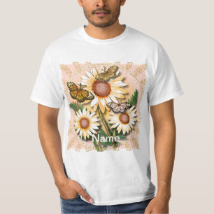 Camiseta Mariposa marrón amarilla