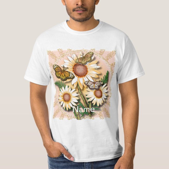 Camiseta Mariposa marrón amarilla (Anverso)