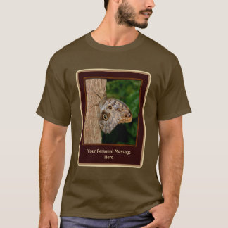 Camiseta Mariposa Marrón En El Árbol Personalizado