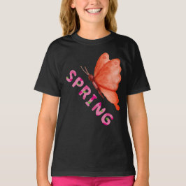Camiseta Mariposa Minimalista de Primavera Estética Gráfica