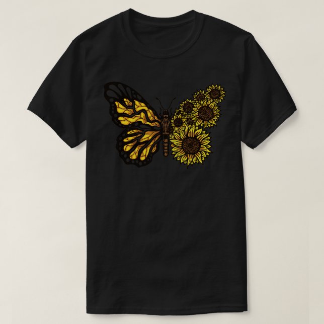 Camiseta Mariposa monarca (Diseño del anverso)