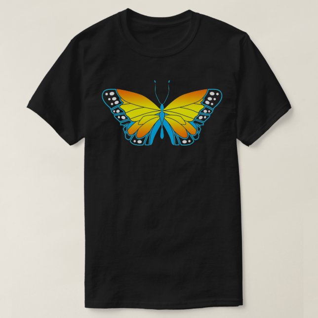 Camiseta Mariposa monarca (Diseño del anverso)