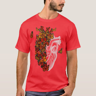 Camiseta Mariposa Monarca Corazón por Tobe Fonseca