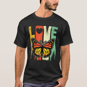 Camiseta Mariposa Monarca Cuadros Entomología de Lover Butt