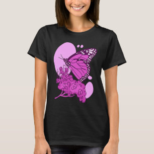 Camiseta Mariposa monarca cutánea para mujeres