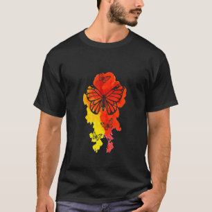 Camiseta Mariposa Monarca Pastel Grunge 2