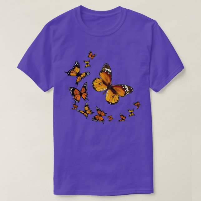 Camiseta Mariposa monarca Rapsody Cute Mariposa Colorida (Diseño del anverso)