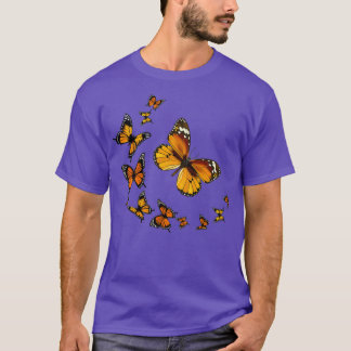 Camiseta Mariposa monarca Rapsody Cute Mariposa Colorida