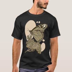 Camiseta Mariposa monarca retro vintage