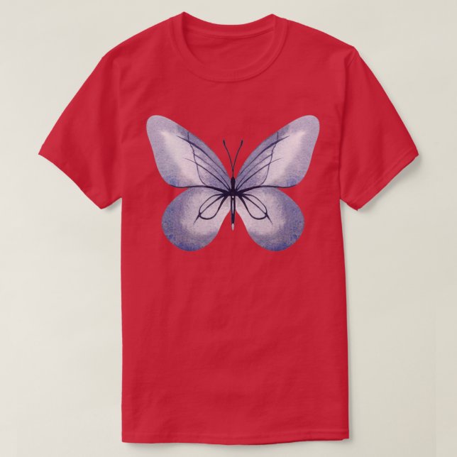 Camiseta Mariposa monocroma (Diseño del anverso)