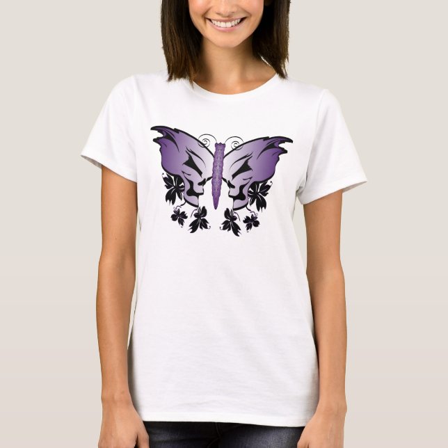 Camiseta Mariposa morada (Anverso)