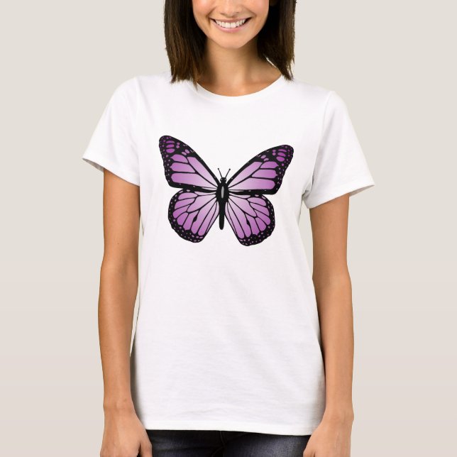 Camiseta Mariposa Morada (Anverso)